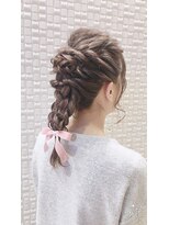 【新宿　Neolive】エルサ風編みおろしアレンジ