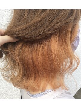 フラバー(flover) 【Miyuki】ハイトーンオレンジインナー×ベージュカラー