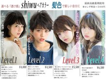 業界初shiwuオリジナル【レベルカラー】丁寧なカウンセリングで最先端のカラーと仕上がりを体験ください☆