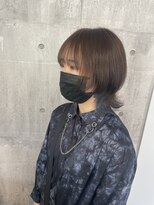 アンダーバーホワイト 浜松店(_WHITE) ウルフカット×インナーカラー