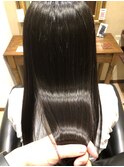 ドライヴカット&ストレートパーマ