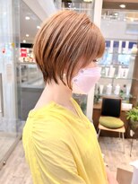 ヴィサージュタイム(VISAGE thyme) 【丸くならない方におススメ】丸みショートボブ/束感ショート