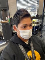 ヒロザバーバー(HIRO THE BARBER) アップバング×ツーブロック