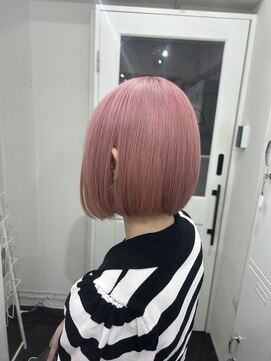 ゲーム 渋谷店(GAME) ダブルカラーピンクベージュケアブリーチハイトーン髪質改善