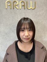 アロウ(ARAW) 切りっぱなしボブ