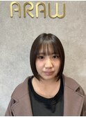 切りっぱなしボブ
