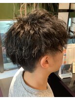 オート ボーテ カリッタ 名古屋(HAUTE BEAUTE CARITTA)&nbsp;２ブロックのツイストスパイラルパーマ