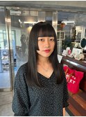 黒髪もおしゃれに＊ミディアム姫カット