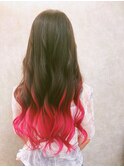 フラッシュピンク可愛いグラデ☆