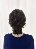 ふわふわアップヘア/結婚式/参列ヘア/お呼ばれヘア/二次会ヘア