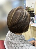 大人の美しいグレイヘア脱白髪染め30代40代50代60代３Dカラー