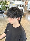 men'sウルフヘアマッシュウルフカット