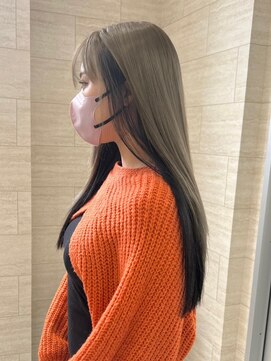 ジーナ 福岡藤崎(Zina) [Zina藤崎]髪質改善/オリーブベージュ/韓国ヘア/前髪/顔周り