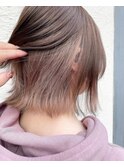 1ブリーチ ベージュインナーカラー 担当近森