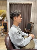 ツーブロックハードパーマ