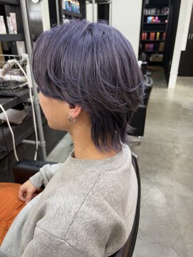 ルームスヘアー(Rooms Hair) 色落ち可愛いパープル!