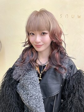 スニュウ(snuw) 【snuw mina】レイヤーカット/ルーツカラー/デザインカラー/伏見