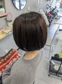 カフカフ(caph caph)&nbsp;ボブ×アッシュ丸みボブで収まりやすく。