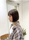 切りっぱなしボブスタイル♪谷島