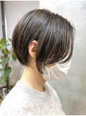 ショートボブレイヤーミディアムボブウルフイルミナカラーカット
