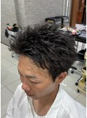 スパイキーショートパーマ