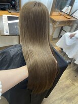 アンダーバーホワイトモデ 河内長野(_WHITE mode)&nbsp;◎ミルクティーベージュワンブリーチカラー２０代３０代オススメ