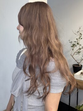 ココアベージュ/ミルクティー/全頭ブリーチ/ヨシンモリ