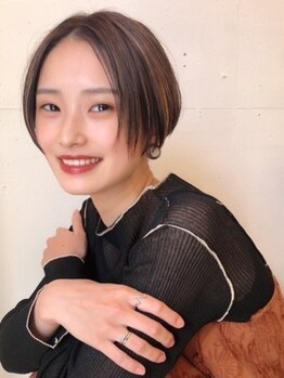 ヘアー ラボ(hair labo)の写真/一人ひとりの骨格や髪質に合わせたお似合いショートを実現。大人可愛いハンサムボブもお任せ♪[徳島]
