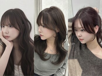 ヴェルア 四条烏丸 四条大宮(Velua)の写真/韓国顔周りカットで結んでも横顔でも可愛い*韓国風の顔周りレイヤーカットなら≪Velua≫【四条烏丸】