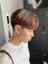 アンダーバーホワイト 鳳店(_WHITE)&nbsp;センターパート×ニュアンスパーマ