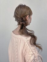 エヌ 銀座新橋(N)&nbsp;サイドポニー/編み込み/お団子/ヘアセット/結婚式/銀座/新橋