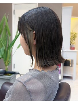 ユウヘアー 千代田橋店(U Hair) インナーカラー/切りっぱなしボブ