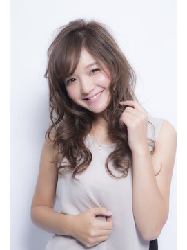 ミエル ヘア 新宿(miel hair) 【mielhair新宿】無造作ウェーブで大人かわいいミディアムヘアー