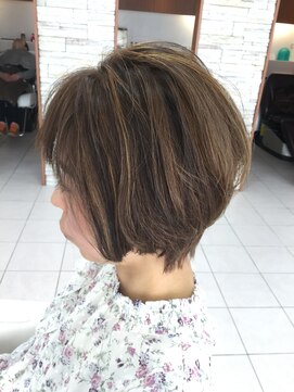 バサ 新所沢店(BASSA) ハイライト×ショートボブ