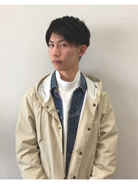 フィルム(FiLMs) 【FiLMs】FUDGE風　メンズ　センターパート　ツーブロック