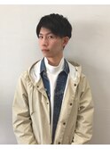 【FiLMs】FUDGE風 メンズ センターパート ツーブロック