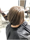 白髪ぼかしメッシュ