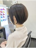 ショートボブ 丸みショート