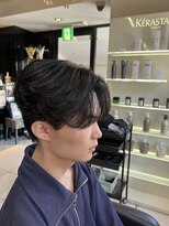 アイズ 海老名(AIZU) センターパートウルフ カルマパーマ ニュアンスパーマ