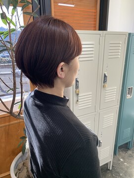 コポル(Copol) 丸み耳掛けショート×春カラー