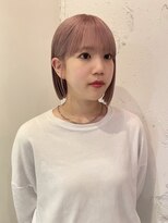ルーム(Loom.)&nbsp;ぱっつん前髪桜ピンクボブ