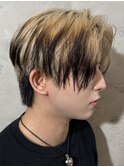 韓国シースルーセンターパートエンドカラー