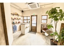 ノーチラスヘア(nautilus hair)の雰囲気（陽の入るのんびりした空間で、外からはあまり見えません◯）