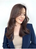 韓国ヘア　2wayバング &nbsp;レイヤーカット くびれヘア &nbsp;顔周り/