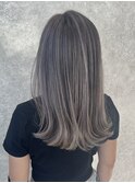 切りっぱなしロングの時短バレイヤージュ