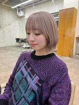 ネルバイグリーン(Nelle by green)&nbsp;韓国ボブ×ホワイトベージュ(NATSUMI)