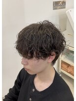 エッジ(EDGE)&nbsp;シャドウ韓国風パーママッシュショートレイヤー刈らないスタイル