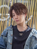 小久保styleフェザーパーマフェザーショートグレーエンドカラー