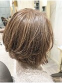 【ヘアジュレドゥ 松田】白髪ぼかし　全体ハイライト