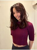 レイヤーカット 顔周りカット センターパート 艶髪 10代20代